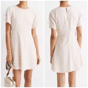 NWT Madewell Tie-Sleeve Retro Dress